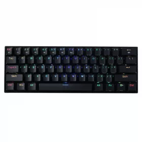   Redragon Draconic Compact RGB Wireless Red Mechanical Tenkeyless Designed Bluetooth Gaming Keyboard Black HU