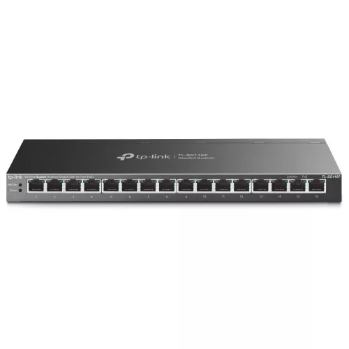 TP-Link TL-SG116P 16-Port Gigabit Desktop Switch with 16-Port PoE+