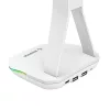Rampage Tower T14 RGB Headset Stand White