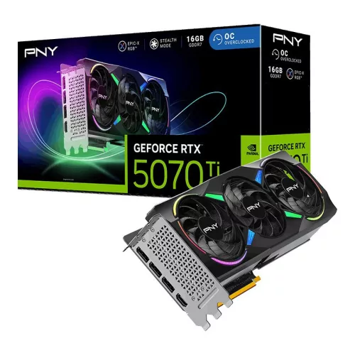 PNY GeForce RTX5070TI 16GB DDR7 ARGB EPIC-X RGB