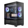 Gamdias Aura GC12 ARGB Tempered Glass Black