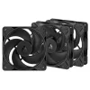 Arctic P12 Pro Reverse Black (3 pack)