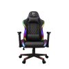 WHITE SHARK THUNDERBOLT RGB gamer szék fekete/piros varrás
