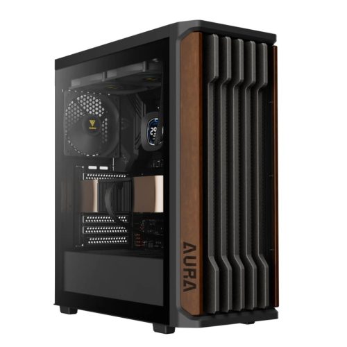 Gamdias Aura GC11 Wood Tempered Glass Black