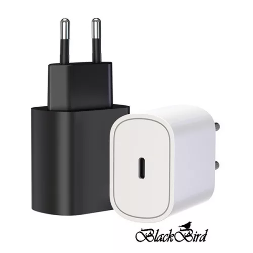 BLACKBIRD Hálózati töltő 25W T145 PD USB-C, Fehér (Gyári kivitel)