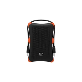   SILICON POWER 2.5" HDD USB 3.2 2TB Armor A30 ütésálló, Fekete-Narancs