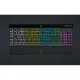 CORSAIR Vezetékes Billentyűzet Gaming, K55 RGB PRO, 6 programozható billentyű, Cseppálló, Csuklótámasz, US, fekete