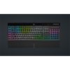 CORSAIR Vezetékes Billentyűzet Gaming, K55 RGB PRO XT, 6 programozható billentyű, Cseppálló, Csuklótámasz, US, fekete