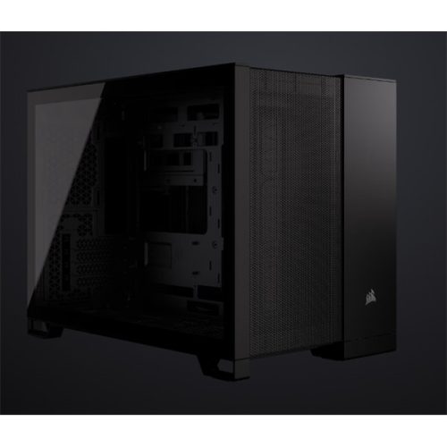 CORSAIR Ház Micro-ATX 2500D AIRFLOW, Tápegység nélkül, Edzett Üveg, fekete