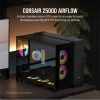 CORSAIR Ház Micro-ATX 2500D AIRFLOW, Tápegység nélkül, Edzett Üveg, fekete