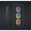 CORSAIR Ház 3000D RGB AIRFLOW, 3xAR120 RGB Ventilátorral, Tápegység nélkül, Edzett Üveg, fekete