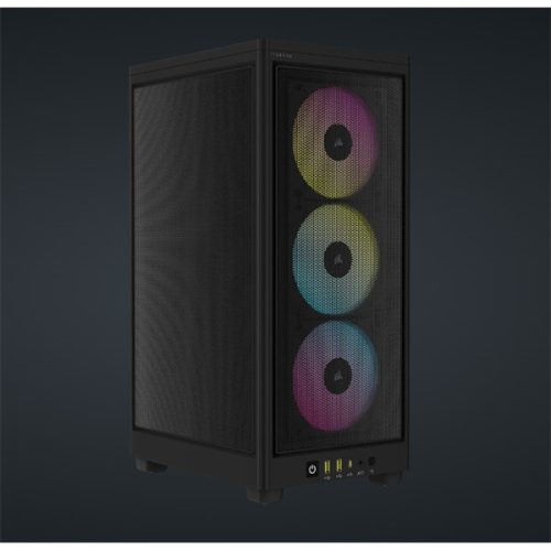 CORSAIR Ház Mini-ITX 2000D RGB AIRFLOW, SFX Tápegység nélkül, fekete