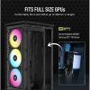 CORSAIR Ház Mini-ITX 2000D RGB AIRFLOW, SFX Tápegység nélkül, fekete