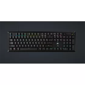   CORSAIR Vezetékes Billentyűzet Gaming, K70 CORE RGB, Mechanikus, MLX Red switch, 104 gombos, US, fekete