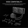 CORSAIR CPU hűtő NAUTILUS 240 RS Liquid CPU Cooler (vízhűtés), 2 Ventilátoros, LGA1700 és LGA1851 támogatással, fekete