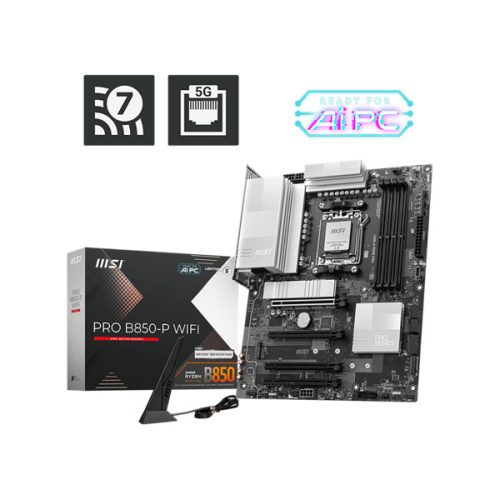 MSI Alaplap AM5 PRO B850-P WIFI AMD B850, ATX