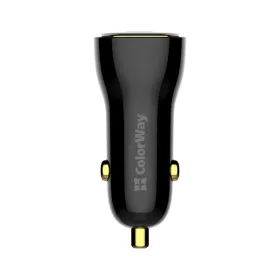   COLORWAY Autós töltő, CW-CHA046PD-BK Power Delivery Port PPS USB (USB-A + USB-C) (60 W) Fekete