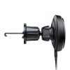 COLORWAY Autós töltő, MagSafe 360°-os légtelenítő 15W fekete vezeték nélküli autós töltő,  légtelenítő 15W fekete