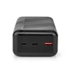 Nedis UPBKPD30000BK powerbank, hordozható külső akkumulátor, power bank 30000mAh