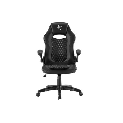 WHITE SHARK NYX-B NYX gamer szék, fekete, puha nyak, fej és hát párnák, lélegzó felület, 120 kg - ig