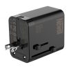 NEWELL GAN gyorstöltő adapter utazáshoz, 65W, AC aljzat, 1 db USB-A port 2 db USB-C port, kivehető dugók