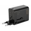 NEWELL GAN gyorstöltő adapter utazáshoz, 65W, AC aljzat, 1 db USB-A port 2 db USB-C port, kivehető dugók
