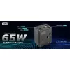 NEWELL GAN gyorstöltő adapter utazáshoz, 65W, AC aljzat, 1 db USB-A port 2 db USB-C port, kivehető dugók