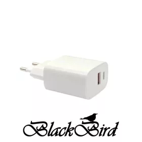 BLACKBIRD Hálózati Adapter T131 25W, Fehér