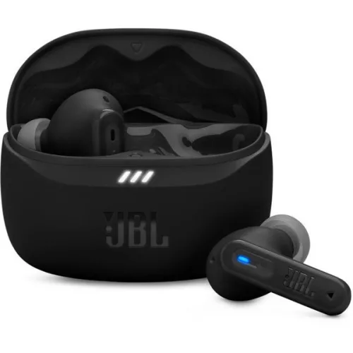 JBL Tune Beam 2 TWS Bluetooth fülfallgató mikrofonnal, USB-C, 100dB, In-Ear, 16 ohm, tölthető 2 óra, 65 mAh, fekete
