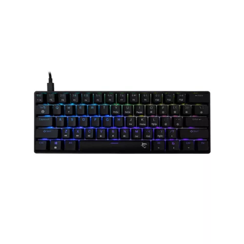 WHITE SHARK GK-004123B/BL-HU SHINOBI-2/B-BL-HU vezetékes mech. bill. 62 kék gomb,fekete, magyar