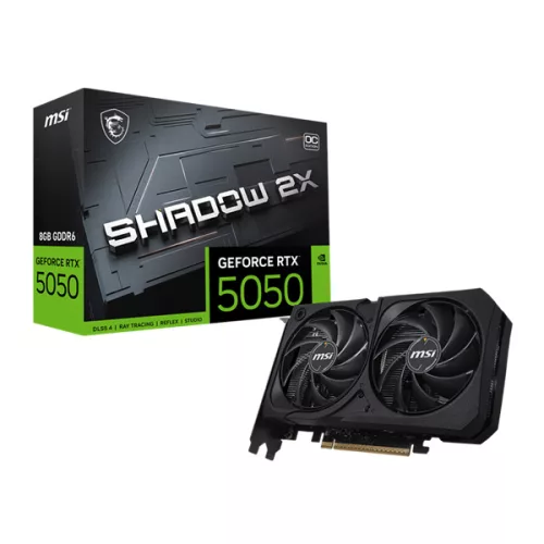 MSI Videokártya PCI-Ex16x nVIDIA RTX 5050 SHADOW 2X 8GB DDR6 OC BULK