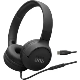   JBL Tune 520C vezetékes fejhallgató, fekete, beépített mikrofon, over ear, kábel hossz 120 cm, 0,156 kg