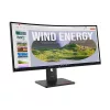 LENOVO Monitor - ThinkVision T34WD-40, 34" WQHD 3440x1440 VA, 21:9, 3000:1, 300cd/m2, 4ms, USB A-C, DP, HDMI, RJ45