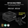 CORSAIR Tápegység Moduláris, RM1200e, 1200W, 14cm, ATX3.1, 80+ Gold