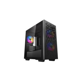   DEEPCOOL Ház Mini-ITX/Micro-ATX MATREXX 40 3FS Tápegység nélkül, Fekete, Üvegfalú