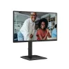 AOC IPS monitor 23,8" 24E4U 1920x1080,16:9, 300cd/m2, 4ms, VGA/HDMI/DisplayPort/4xUSB, hangszóró, 120 Hz, áll.mag.,pivot