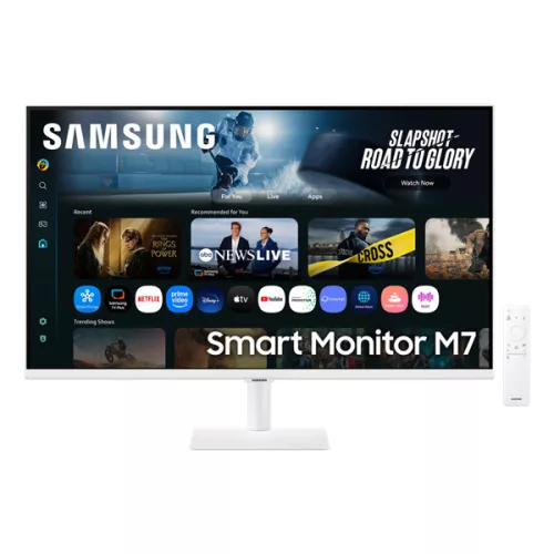 SAMSUNG M7 VA 4K Smart monitor 32", 3840x2160, 16:9, 300cd/m2, 4ms, HDMI/USB-C, hangszóró, Fehér