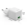 HAMA 201980, SUPER MINI UNIV. HÁLÓZATI USB TYPE-C TÖLTŐ "PD,QC", FEH. 20W