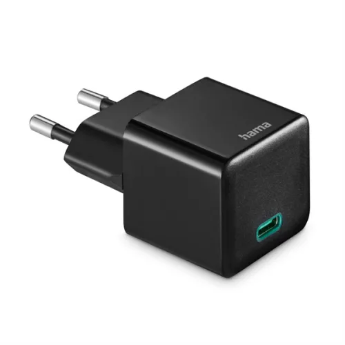 HAMA 201984, UNIVERZÁLIS HÁLÓZATI USB TYPE-C TÖLTŐ MINI "PD", FEKETE 20W
