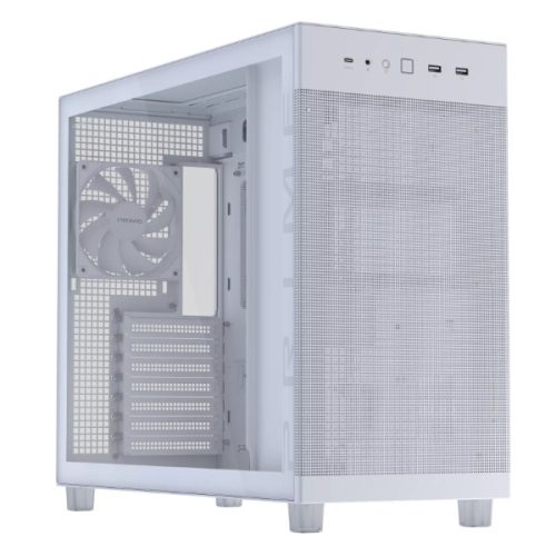 ASUS Ház Prime AP303, Tápegység nélkül, Fehér, Üvegfalú
