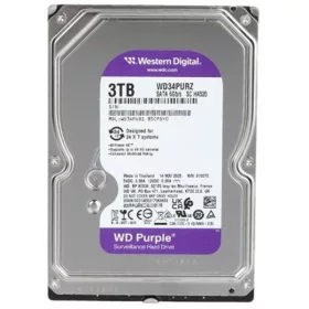   WESTERN DIGITAL 3.5" HDD SATA-III 3TB 5400rpm 128MB Cache, CAVIAR Purple