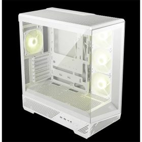   MSI Ház ATX PANO 130R PZ, 4xARGB ventilátor, Tápegység nélkül, üvegfalú, fekete