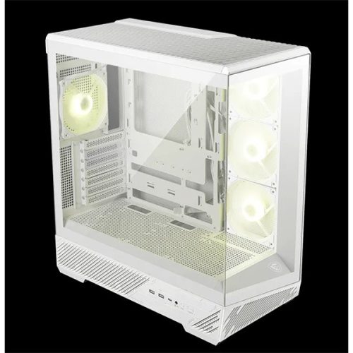 MSI Ház ATX PANO 130R PZ, 4xARGB ventilátor, Tápegység nélkül, üvegfalú, fekete
