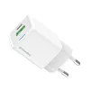 COLORWAY AC töltő adapter, CW-CHS062PD-WT GaN Mini 20W PD Port PPS USB (Type-C PD + USB QC4.0)