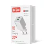 COLORWAY AC töltő adapter, CW-CHS062PD-WT GaN Mini 20W PD Port PPS USB (Type-C PD + USB QC4.0)
