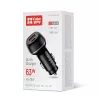 COLORWAY Autós töltő, CW-CHA067PD-BK, 2xUSB (Type-C PD45W + USB QC3.0 18W) (63W), fekete