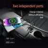 COLORWAY Autós töltő, CW-CHA067PD-BK, 2xUSB (Type-C PD45W + USB QC3.0 18W) (63W), fekete