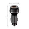COLORWAY Autós töltő, CW-CHA068PD-BK, 2xUSB (Type-C PD65W + USB QC3.0 18W) (83W), fekete