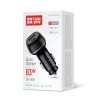 COLORWAY Autós töltő, CW-CHA068PD-BK, 2xUSB (Type-C PD65W + USB QC3.0 18W) (83W), fekete