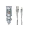 RivaCase RivaPower VA4225 TD2 car charger (2xUSB/3,4A) with MFi Lightning cable Transparent